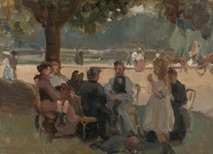 Nel Bois de Boulogne vicino a Parigi da Isaac Israels