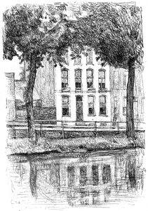 Casa di Israele, vista dal parco, c1880-1882