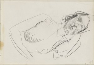 Nudo femminile reclinato da Isaac Israels