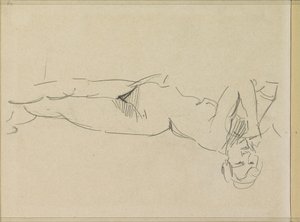 Nudo femminile reclinato da Isaac Israels