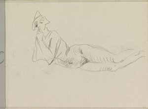 Nudo femminile reclinato da Isaac Israels