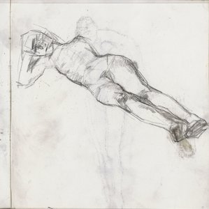 Nudo femminile reclinato da Isaac Israels