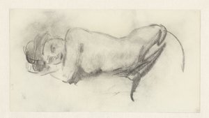 Nudo femminile reclinato da Isaac Israels