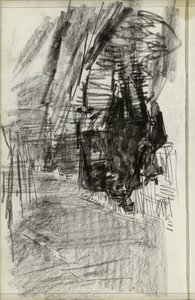 Carrozze in strada da Isaac Israels