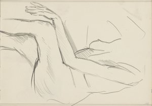 Nudo femminile seduto da Isaac Israels