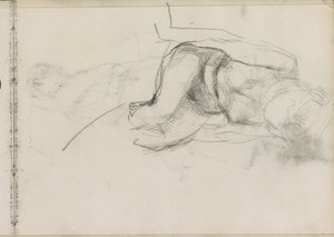 Nudo femminile seduto da Isaac Israels