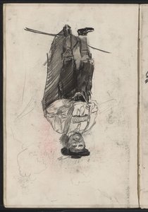 Uomo in piedi in costume bavarese da Isaac Israels