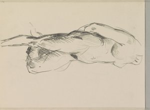 Nudo femminile in piedi da Isaac Israels