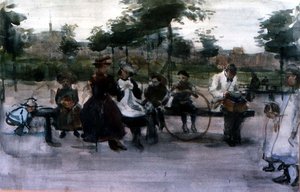La panchina del parco, Amsterdam da Isaac Israels