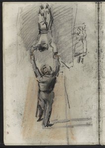 Due acrobati, forse sul palco da Isaac Israels
