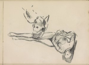 Due studi di un nudo femminile sdraiato