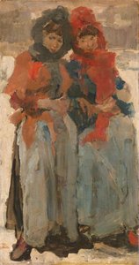 Due Giovani Donne nella Neve da Isaac Israels