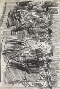 Donne e uomini per strada da Isaac Israels