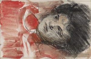 Testa di donna, guardando a sinistra