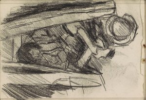 Giovane uomo seduto da Isaac Israels