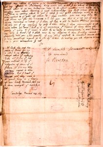 Lettera scritta da Isaac Newton, 28 novembre 1679