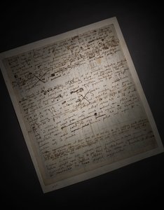 Due pagine di revisioni ai Principia Mathematica da Isaac Newton