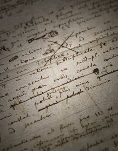 Due pagine di revisioni ai Principia Mathematica da Isaac Newton