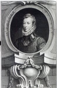 Sir Philip Sidney, inciso da Jacobus Houbraken, 1743 da Isaac Oliver