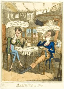 Dandy al tè da Isaac Robert Cruikshank