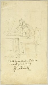 George Cruikshank che fa un