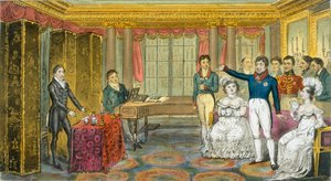 Re Giorgio IV a Carlton House da Isaac Robert Cruikshank