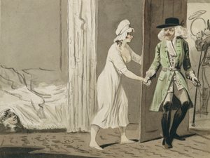 Il cornuto parte per la caccia, c.1800 da Isaac Robert Cruikshank