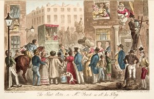 Il grande attore, o Mr Punch in tutta la sua gloria, da The English Spy, pub. 1824