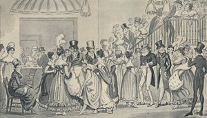 Nel salone di Covent Garden, 1821, 1920 da Isaac, Robert and George Cruikshank