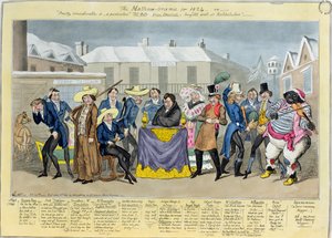 Il Mathew-Orama per il 1824, pub. da G. Humphrey, 1824 (incisione colorata)