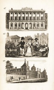 La Royal Academy, Covent Garden e il British Museum da Isaac Taylor