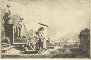 Veduta di un porto mediterraneo