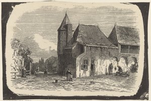 Vista della Koppelpoort ad Amersfoort da Isaac Weissenbruch