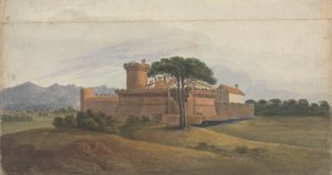 Castello di Ostia con Montagne in Lontananza da Isaac Weld