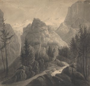 Inizio del Passaggio verso il Gemmi dal Lato Bernese da Isaac Weld