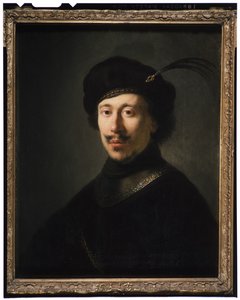Giovane Uomo con Gorgera e Cappello Piumato, c.1630