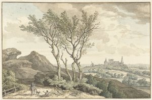 Veduta del castello di Bentheim da Isaac de Moucheron