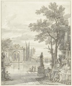 Veduta del parco da Isaac de Moucheron