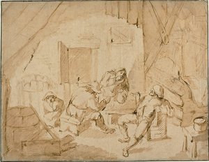 Contadini che bevono da Isaac van Ostade