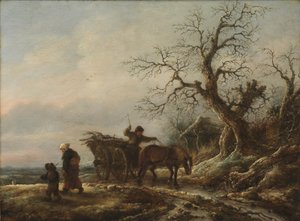 Scena invernale da Isaack van Ostade