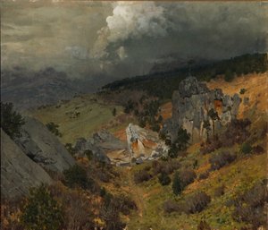 Nelle montagne della Crimea da Isaak Ilyich Levitan