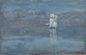 Paesaggio con barca a vela da Isaak Ilyich Levitan