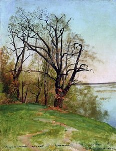 Quercia sulla riva del fiume da Isaak Ilyich Levitan