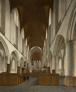 Interno di Saint Bavo, Haarlem da Isaak van Nickele