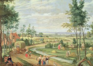 Il raccolto, o estate da Isaak van Oosten