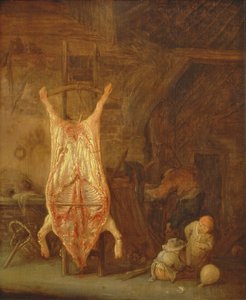 Macellazione del maiale da Isack van Ostade