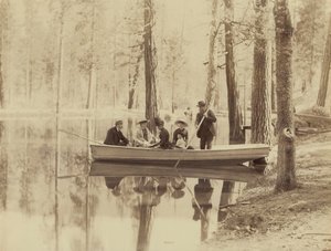 Scena sul lago Stella, stazione di Wawona, 1880 (foto) da Isaiah Taber