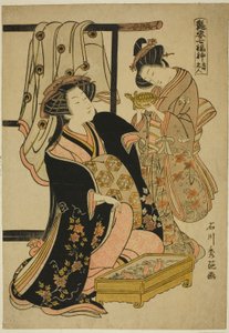 Jurojin, dalla serie "I sette dei della buona fortuna (Adesugata Shichifukujin)" da Ishikawa Toyonobu