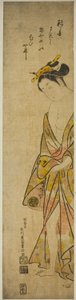 Giovane donna dopo il bagno da Ishikawa Toyonobu