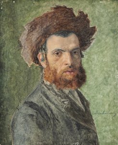 Ritratto di un giovane ebreo chassidico da Isidor Kaufmann